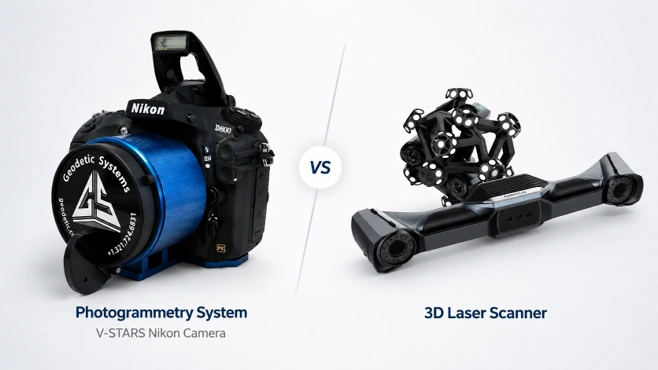 Industrial photogrammetry camera measurement large structure